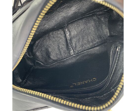 CHANEL Borsa a Tracolla Vintage in Pelle Col. Nero Camera S