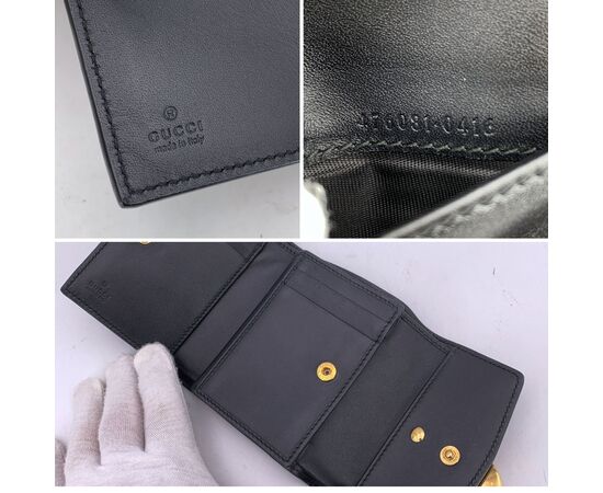 GUCCI Portafoglio in Pelle Col. Nero Sylvie S