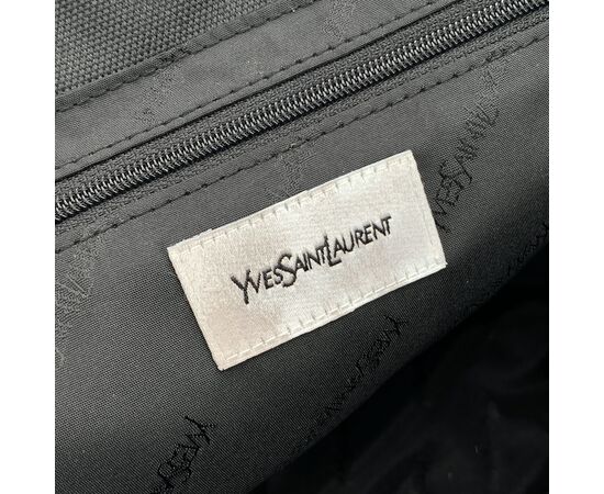 YVES SAINT LAURENT Borsa Shopper Vintage in Tela Col. Nero M