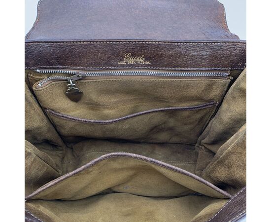 GUCCI Borsa a Mano Vintage in Pelle Col. Marrone M