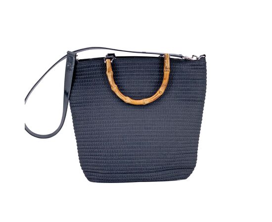 GUCCI Borsa Shopper Vintage in Tela Col. Nero Bamboo M