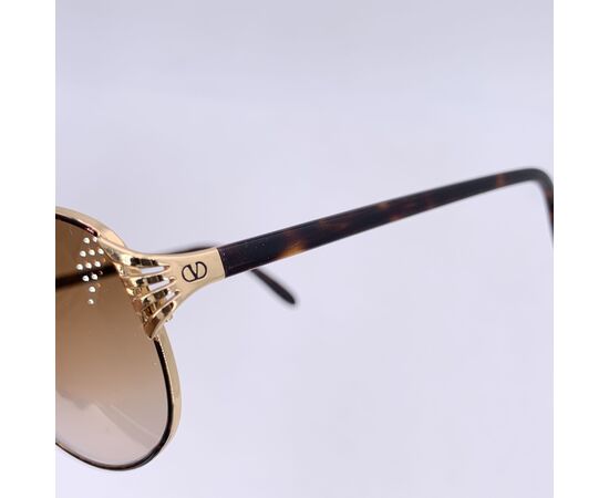 VALENTINO GARAVANI Occhiali da Sole Vintage in Metallo Col. Marrone VALENTINO GARAVANI Occhiali da Sole Vintage in Metallo Col. Marrone