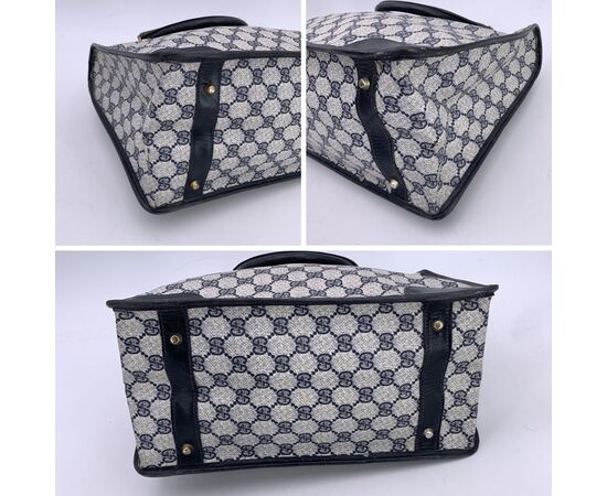 GUCCI Borsa a Mano Vintage in Tela Col. Blu Ophidia M GUCCI Borsa a Mano Vintage in Tela Col. Blu Ophidia M