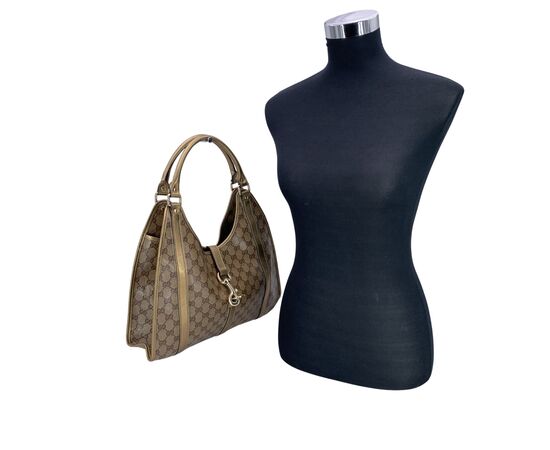 GUCCI Borsa Hobo in Tela Col. Oro Hobo M