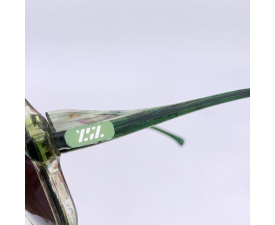 YVES SAINT LAURENT Occhiali da Sole Vintage in Acetato Col. Verde