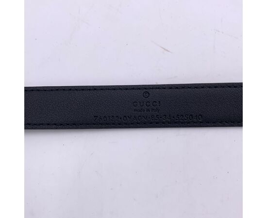GUCCI Cintura in Pelle Col. Nero GG Buckle GUCCI Cintura in Pelle Col. Nero GG Buckle