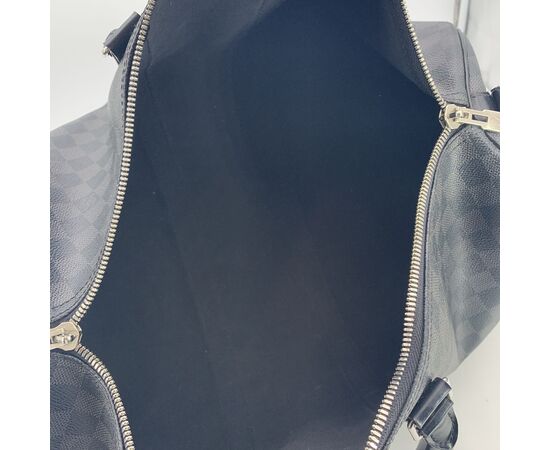 LOUIS VUITTON Borsa da Viaggio in Tela Col. Nero Keepall L LOUIS VUITTON Borsa da Viaggio in Tela Col. Nero Keepall L