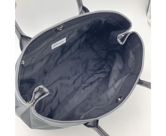 YVES SAINT LAURENT Borsa Shopper Vintage in Tela Col. Nero M