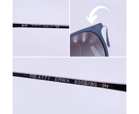 RAY-BAN Occhiali da Sole in Altro Col. Blu Erika RAY-BAN Occhiali da Sole in Altro Col. Blu Erika