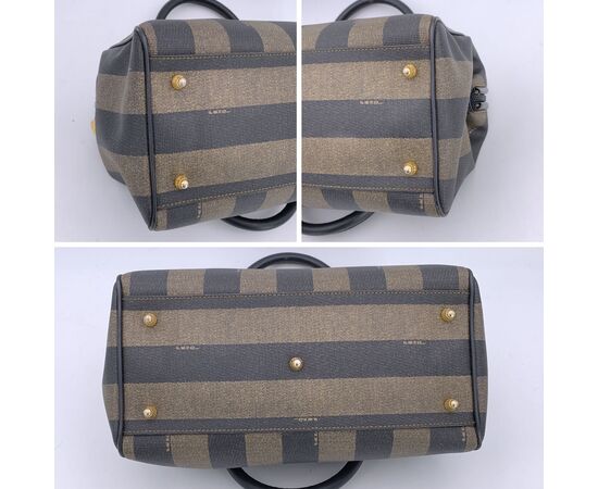 FENDI Borsa a Mano Vintage in Tela Col. Nero Forever Bauletto M FENDI Borsa a Mano Vintage in Tela Col. Nero Forever Bauletto M