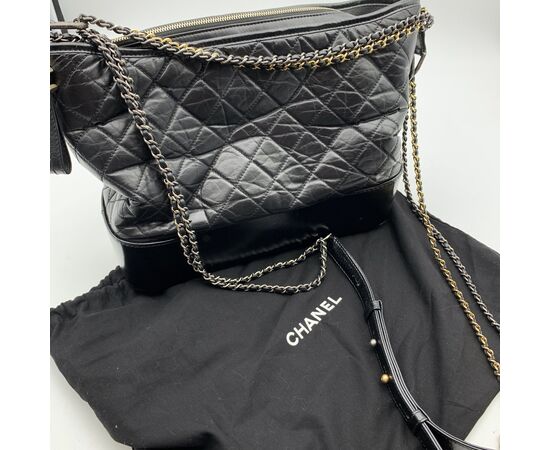 CHANEL Borsa a Tracolla in Pelle Col. Nero Gabrielle M CHANEL Borsa a Tracolla in Pelle Col. Nero Gabrielle M