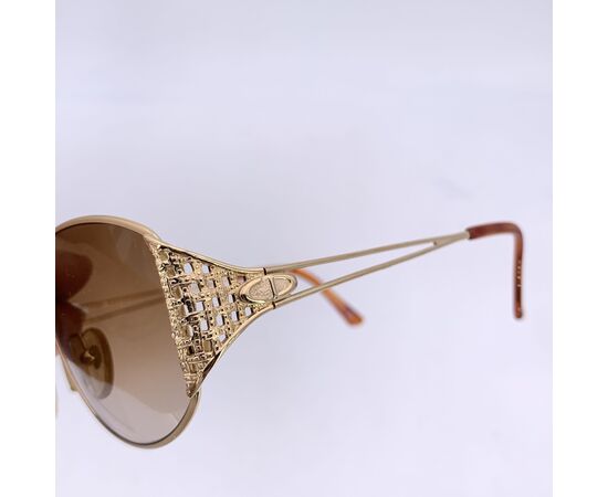 DIOR Occhiali da Sole Vintage in Metallo Col. Oro