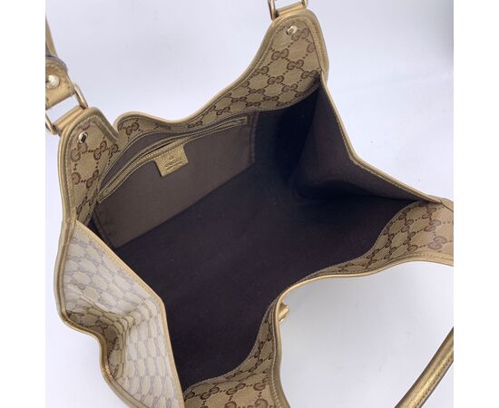 GUCCI Borsa Hobo in Tela Col. Oro Hobo M