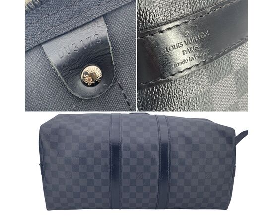 LOUIS VUITTON Borsa da Viaggio in Tela Col. Nero Keepall L LOUIS VUITTON Borsa da Viaggio in Tela Col. Nero Keepall L