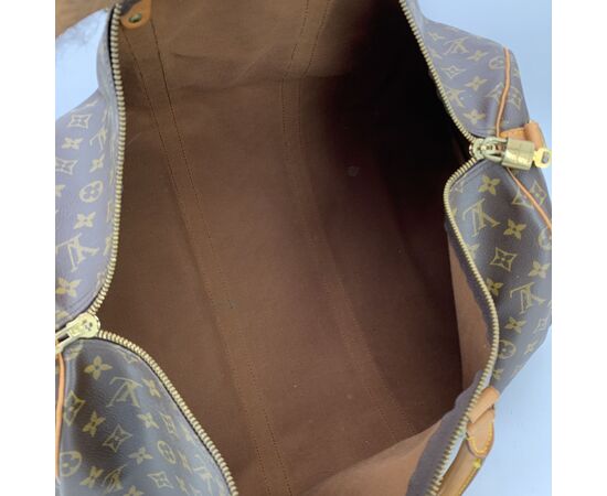 LOUIS VUITTON Borsa da Viaggio Vintage in Tela Col. Marrone Keepall L