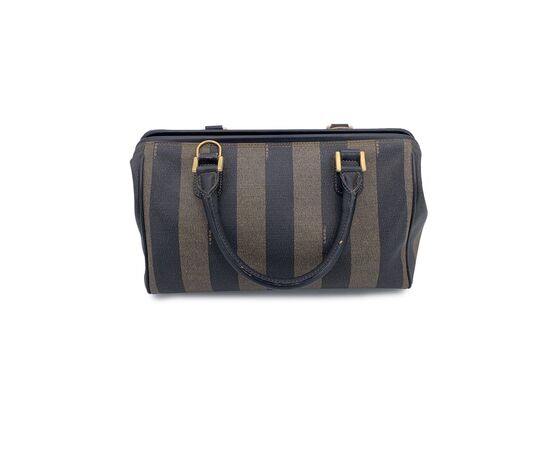 FENDI Borsa a Mano Vintage in Tela Col. Nero Forever Bauletto M FENDI Borsa a Mano Vintage in Tela Col. Nero Forever Bauletto M