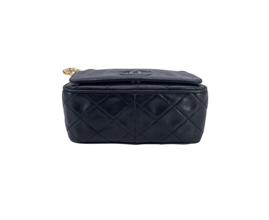 CHANEL Borsa a Tracolla Vintage in Pelle Col. Nero Camera S