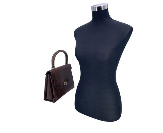 GUCCI Borsa a Mano Vintage in Pelle Col. Marrone M