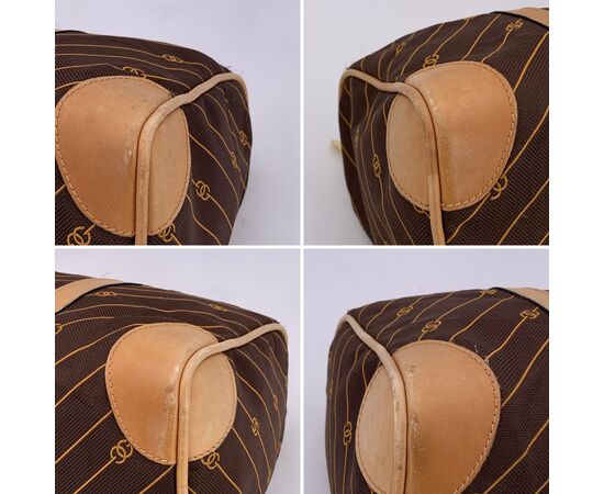 GUCCI Borsa a Mano Vintage in Tela Col. Marrone M