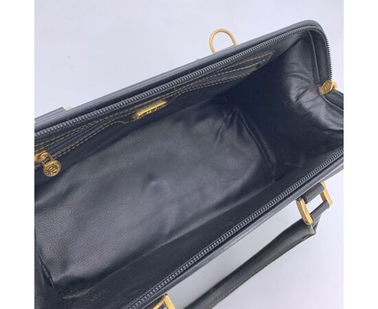 FENDI Borsa a Mano Vintage in Tela Col. Nero Forever Bauletto M FENDI Borsa a Mano Vintage in Tela Col. Nero Forever Bauletto M