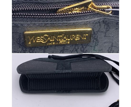 YVES SAINT LAURENT Borsa a Tracolla Vintage in Tela Col. Nero S