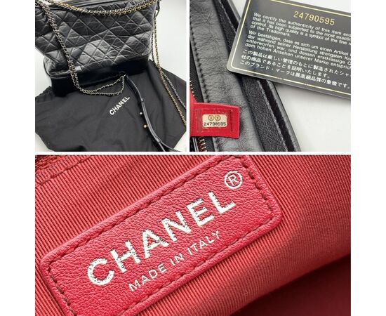 CHANEL Borsa a Tracolla in Pelle Col. Nero Gabrielle M CHANEL Borsa a Tracolla in Pelle Col. Nero Gabrielle M