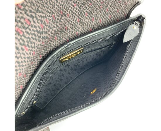 YVES SAINT LAURENT Pochette Vintage in Tela Col. Grigio S