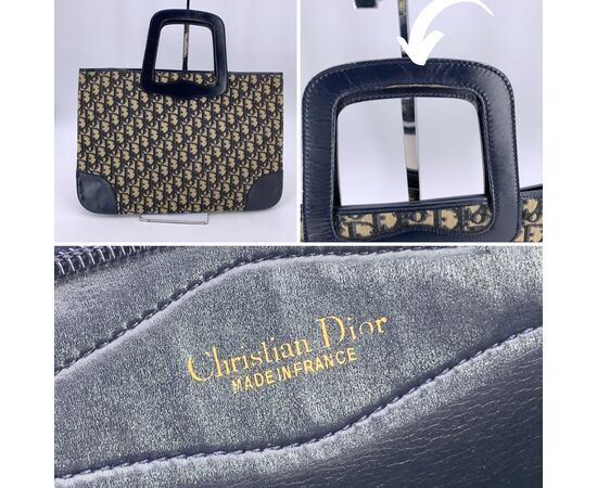 DIOR Borsa Shopper Vintage in Tela Col. Blu M