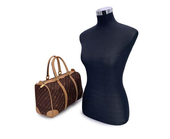 GUCCI Borsa a Mano Vintage in Tela Col. Marrone M