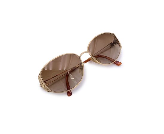 DIOR Occhiali da Sole Vintage in Metallo Col. Oro