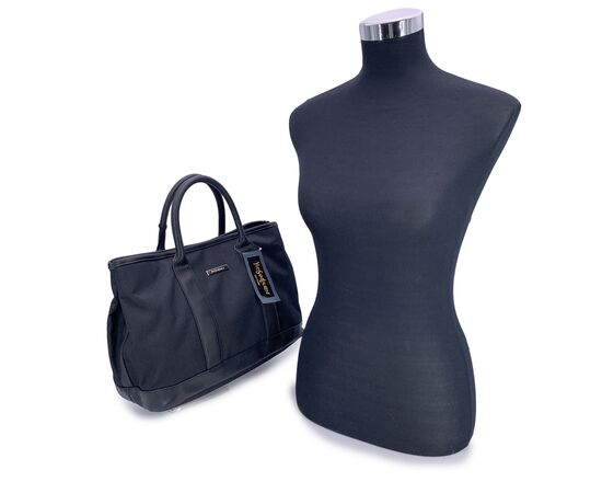 YVES SAINT LAURENT Borsa Shopper Vintage in Tela Col. Nero M