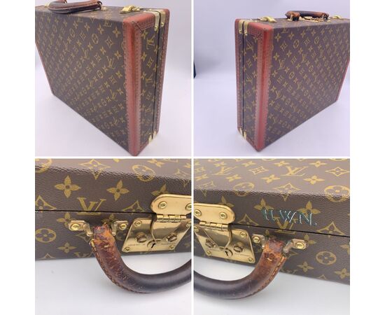 LOUIS VUITTON Borsa Ventiquattrore Vintage in Tela Col. Marrone President L LOUIS VUITTON Borsa Ventiquattrore Vintage in Tela Col. Marrone President L