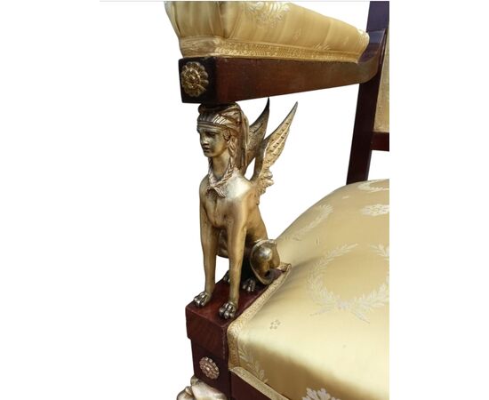 COPPIA DI POLTRONE IN MOGANO - FRANCIA - NAPOLEONE III