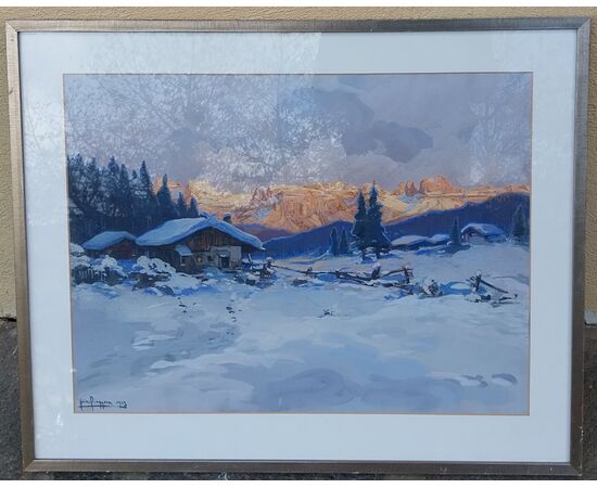 Veduta invernale  dolomitica