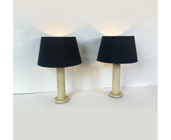 Pair of parchment lamps - 1970 Pair of parchment lamps - 1970