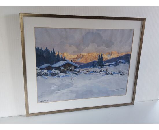 Veduta invernale  dolomitica