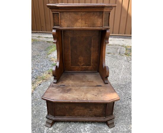 Inginocchiatoio in noce del 700