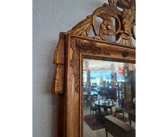 Louis XVI gilded mirror