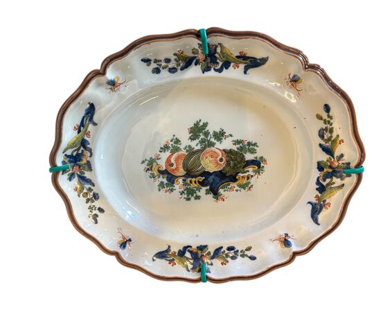 Coppia di vassoi manifattura Pasquale Antonibon , XVIII secolo