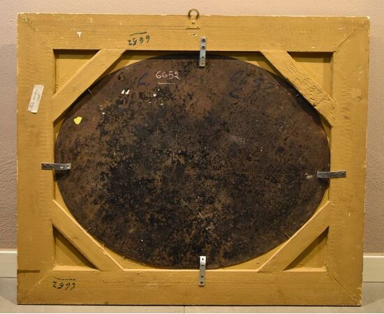 Night naval battle, Ilario Mercanti «lo Spolverini» (Parma, 1657 - 1734)