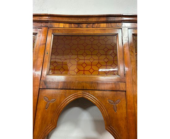 Libreria a ponte epoca Carlo X lombarda XIX secolo.  Restaurata Libreria a ponte epoca Carlo X lombarda XIX secolo.  Restaurata