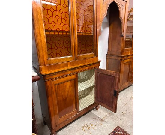 Libreria a ponte epoca Carlo X lombarda XIX secolo.  Restaurata Libreria a ponte epoca Carlo X lombarda XIX secolo.  Restaurata