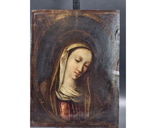 Madonna su rame – Scuola Veneta, fine XVII / inizi XVIII secolo Madonna su rame – Scuola Veneta, fine XVII / inizi XVIII secolo