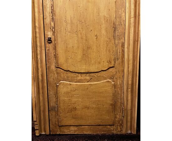 PTS898 - N. 2 porte laccate con telaio, epoca '700, luce cm L 88 x H 207