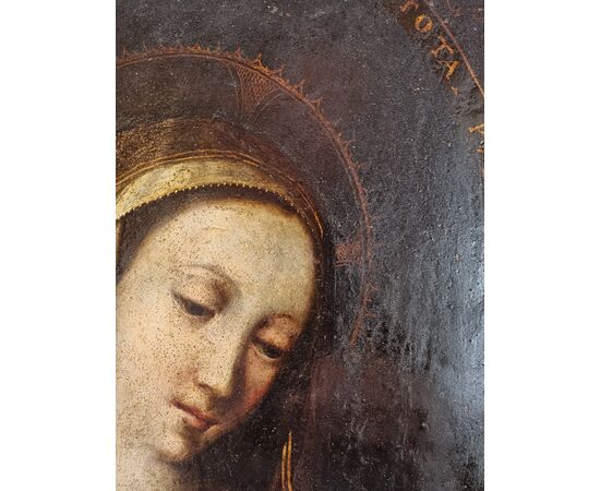 Madonna su rame – Scuola Veneta, fine XVII / inizi XVIII secolo Madonna su rame – Scuola Veneta, fine XVII / inizi XVIII secolo