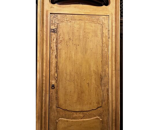 PTS898 - N. 2 porte laccate con telaio, epoca '700, luce cm L 88 x H 207