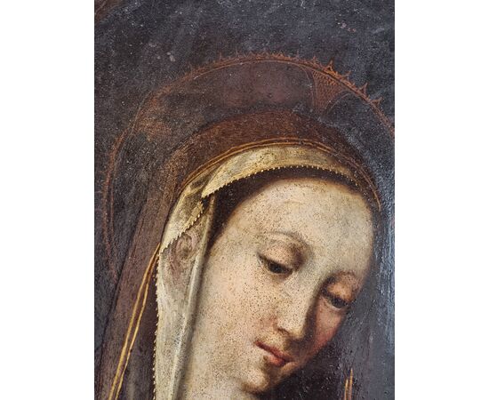Madonna su rame – Scuola Veneta, fine XVII / inizi XVIII secolo Madonna su rame – Scuola Veneta, fine XVII / inizi XVIII secolo