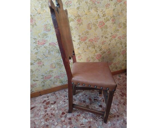 18th-century inlaid walnut chair