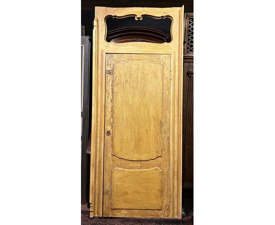 PTS898 - N. 2 porte laccate con telaio, epoca '700, luce cm L 88 x H 207