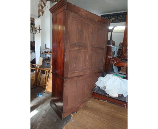 Elegant 19th-century English painted wardrobe